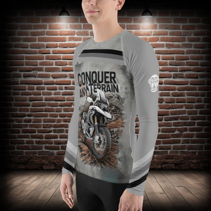 Conquer any Terrain Men's Biker Rash Guard 19082024b1