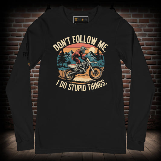 Dont Follow Me Biker Long Sleeve Tee 11092024b2