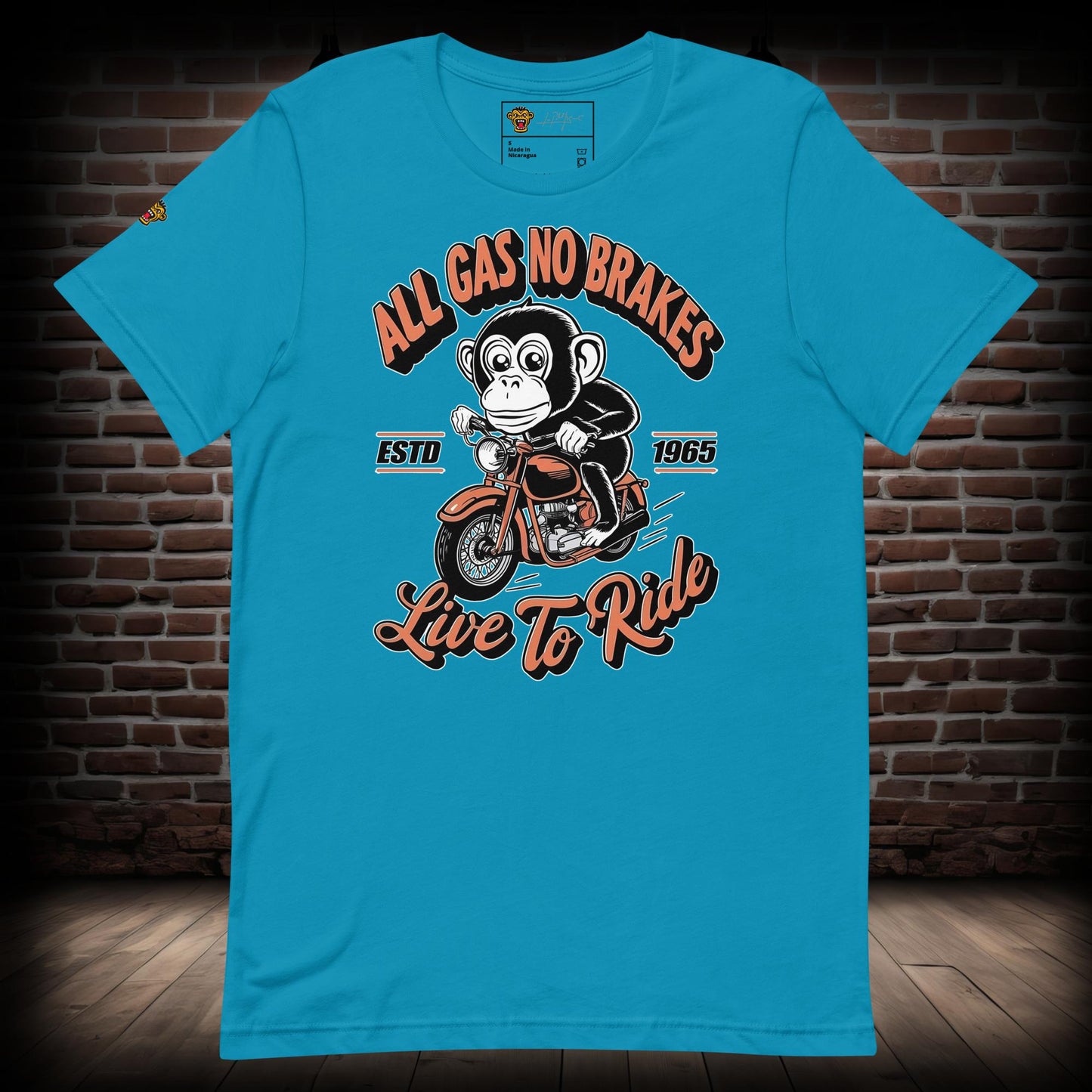 All Gas No Brakes Biker T-Shirt 01092024b1