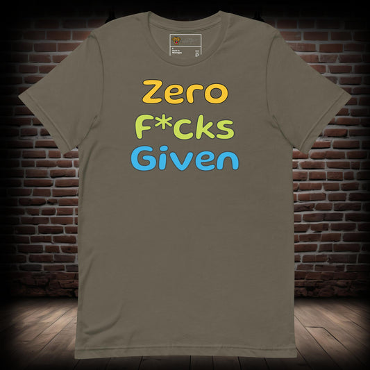 Zero Text T-Shirt 27082024a08