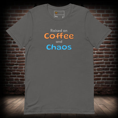 Coffee and Chaos Text T-Shirt 27082024a03