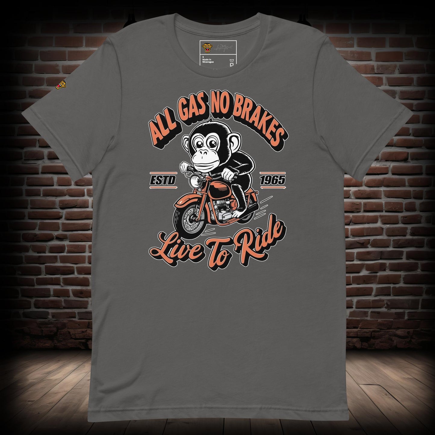 All Gas No Brakes Biker T-Shirt 01092024b1