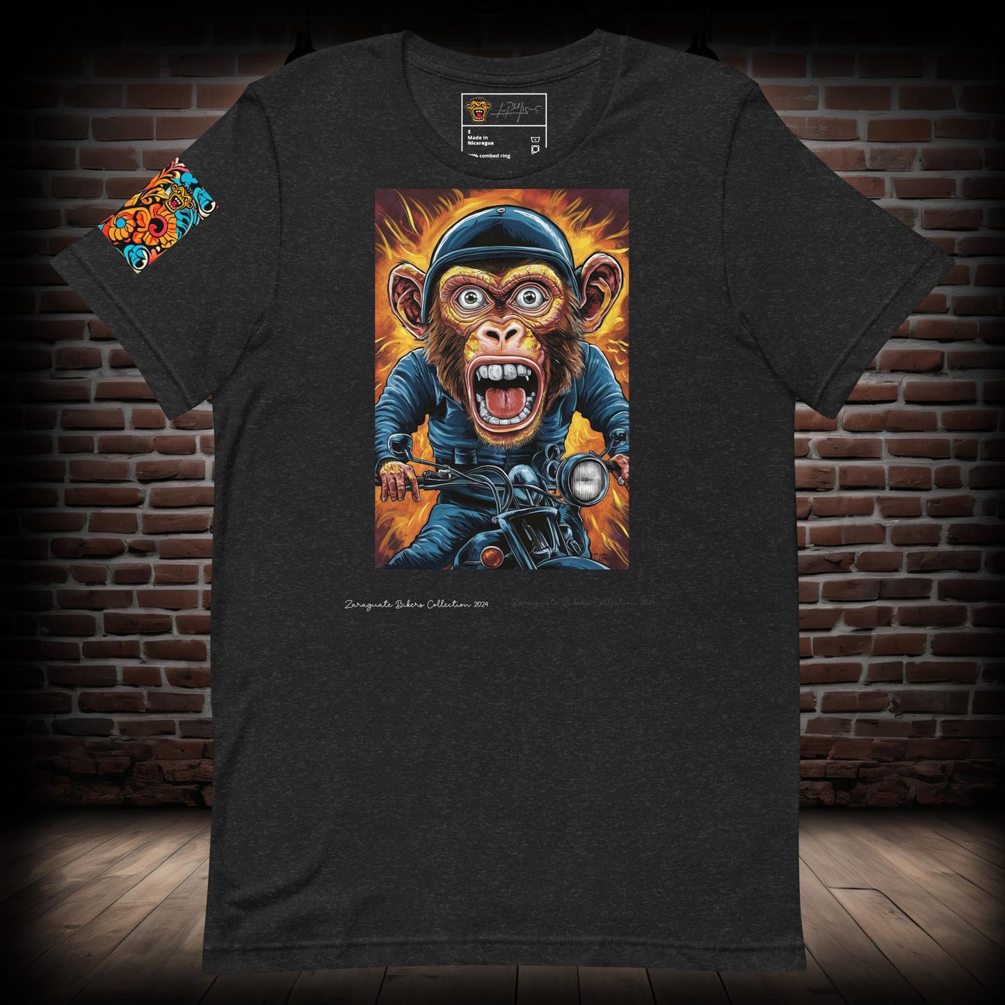 Monkey Biker T-Shirt 08082024l1