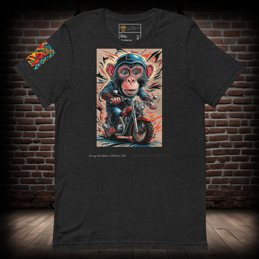 Monkey Biker T-Shirt 08082024j1