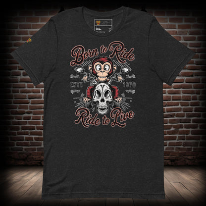 Monkey Rider Biker T-Shirt 30082024j1