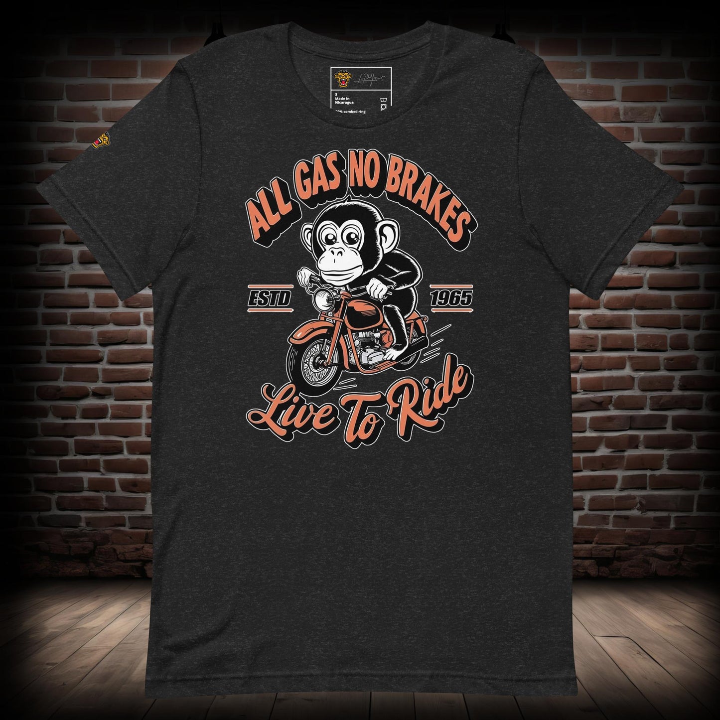 All Gas No Brakes Biker T-Shirt 01092024b1