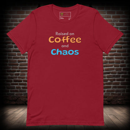 Coffee and Chaos Text T-Shirt 27082024a03