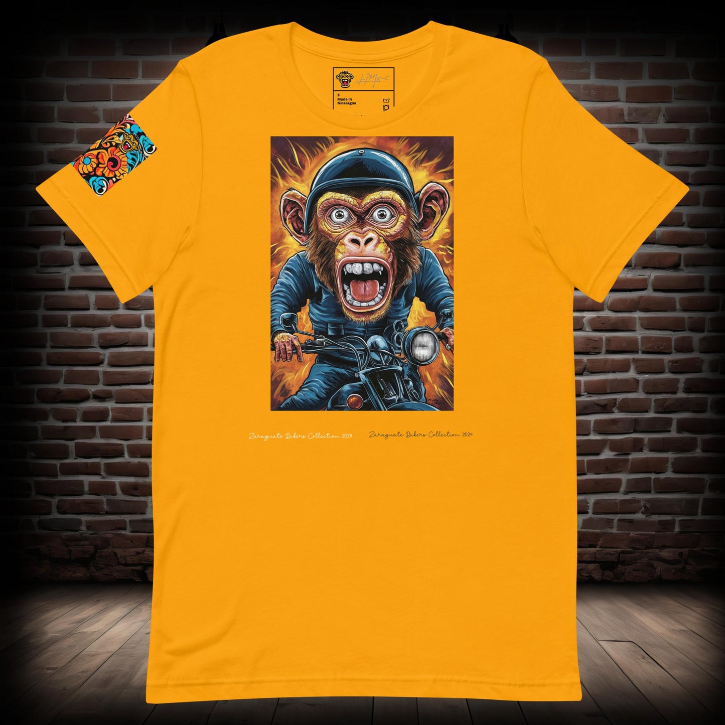 Monkey Biker T-Shirt 08082024l1