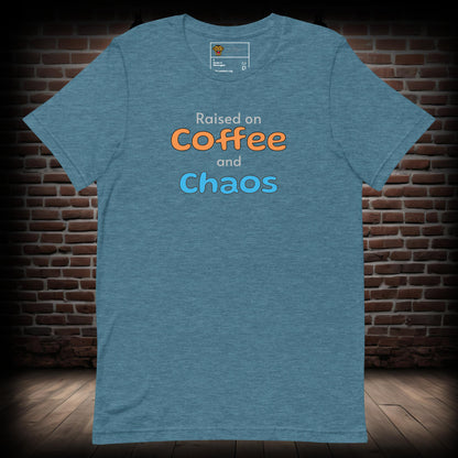 Coffee and Chaos Text T-Shirt 27082024a03