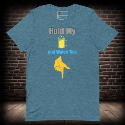 Hold my Beer Text T-Shirt 27082024a09