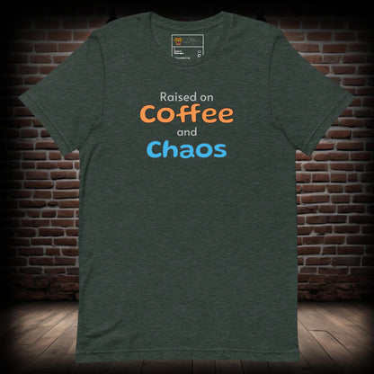 Coffee and Chaos Text T-Shirt 27082024a03