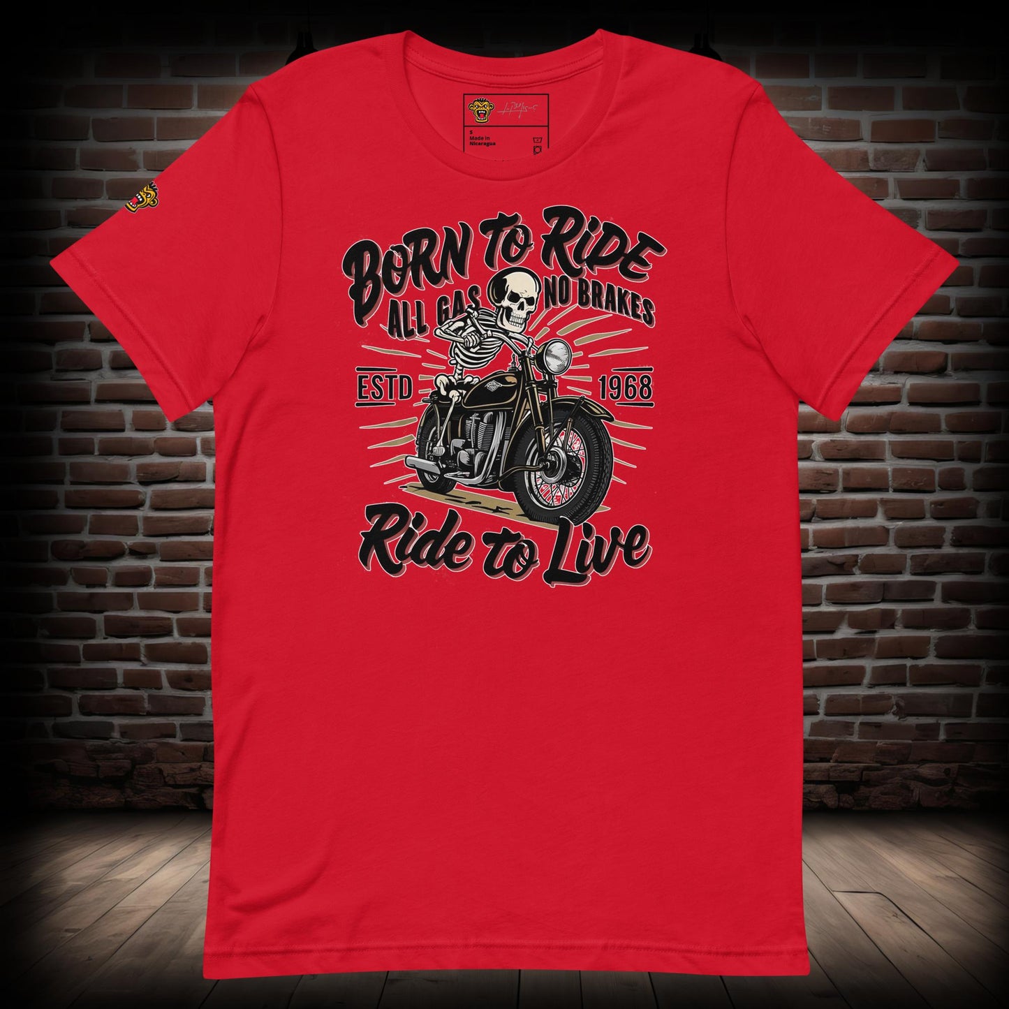 Born to Ride Biker T-Shirt 11082024b1