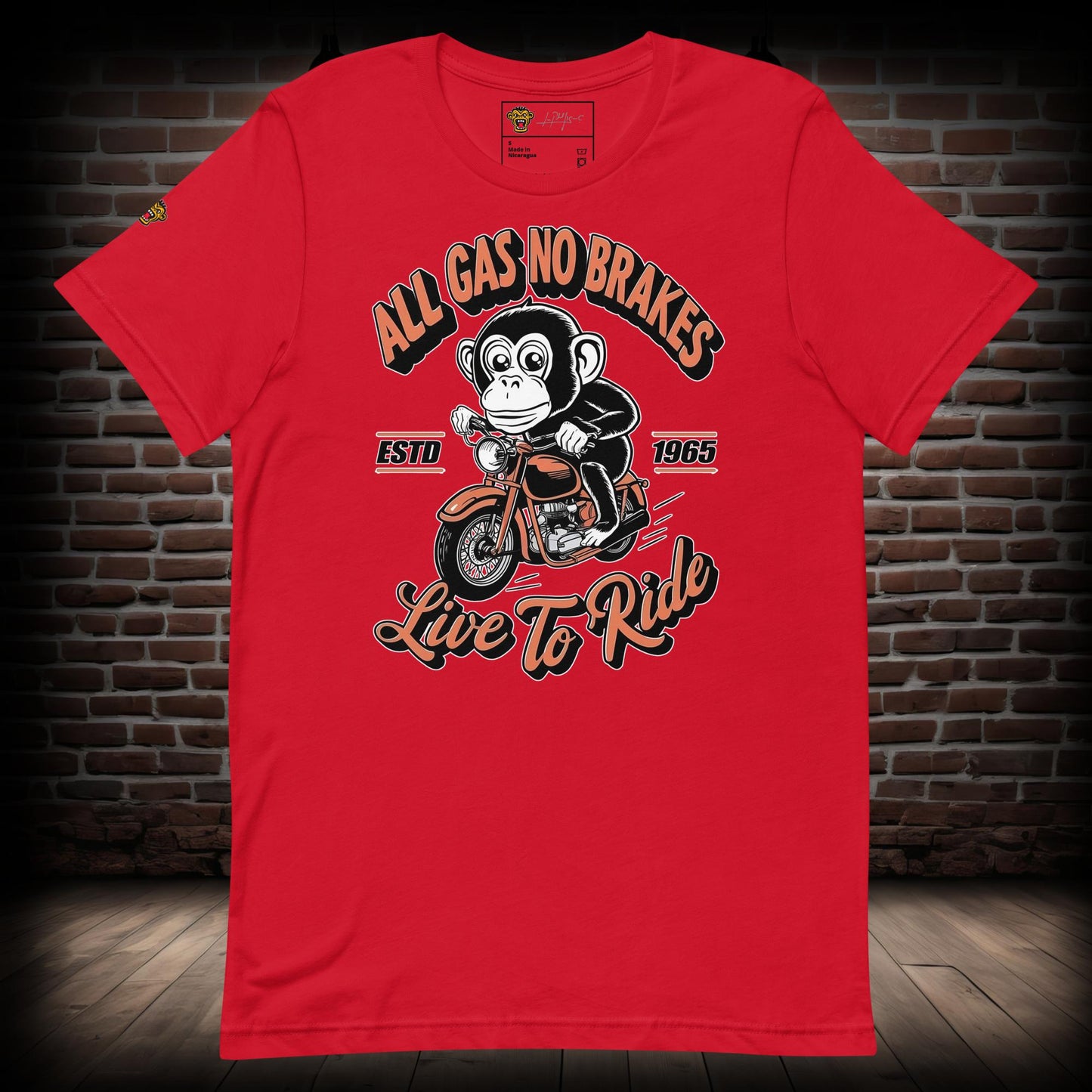 All Gas No Brakes Biker T-Shirt 01092024b1