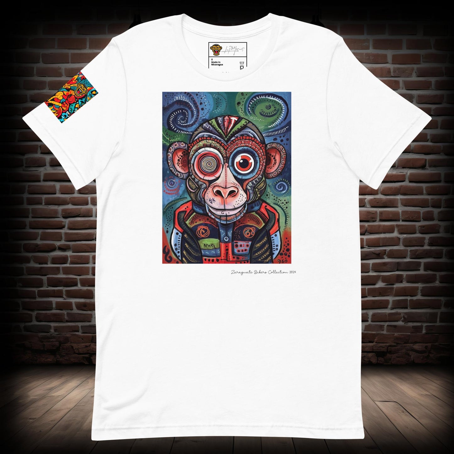 Monkey Biker T-Shirt 08082024a1