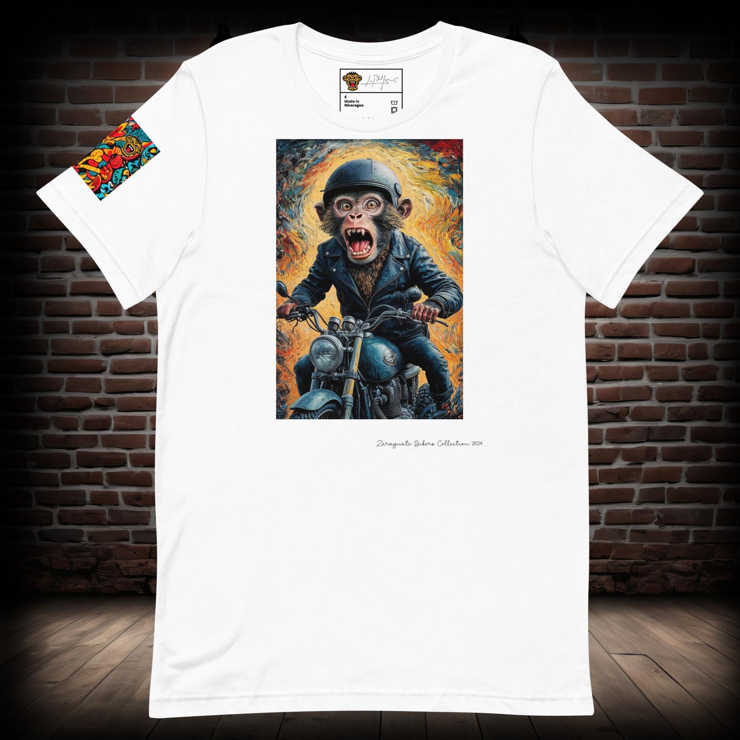 Monkey Biker T-Shirt 08082024f1