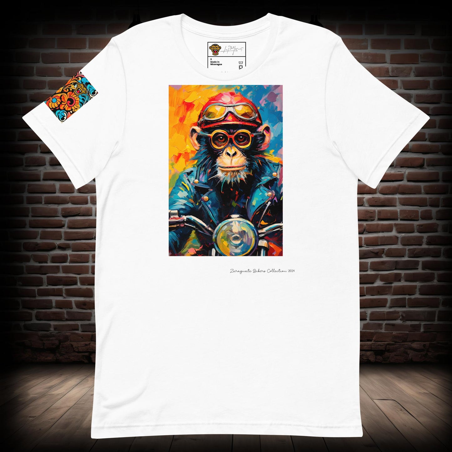 Monkey Biker T-Shirt 08082024h1