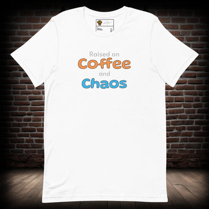 Coffee and Chaos Text T-Shirt 27082024a03